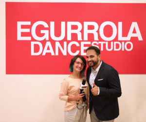 Agustin Egurrola i reporterka Radia ESKA Ewelina Wąs