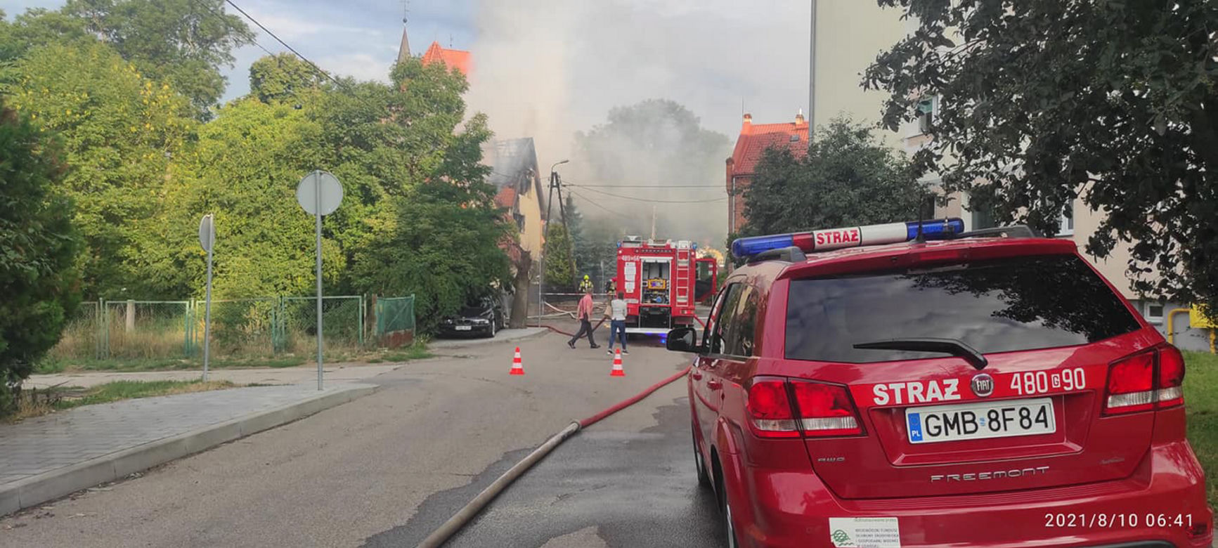 Tragiczny pożar plebanii w Nowym Stawie