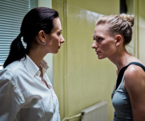 Wataha odc. 1. Iga Dobosz (Aleksandra Popławska), Natalia Tatarkiewicz (Magdalena Popławska)