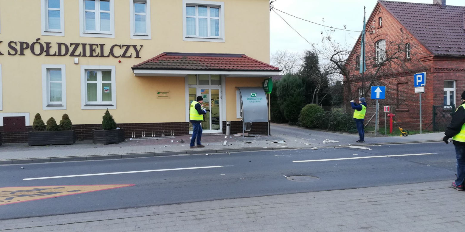 Ktoś wysadził bankomat w Krośnicach koło Milicza