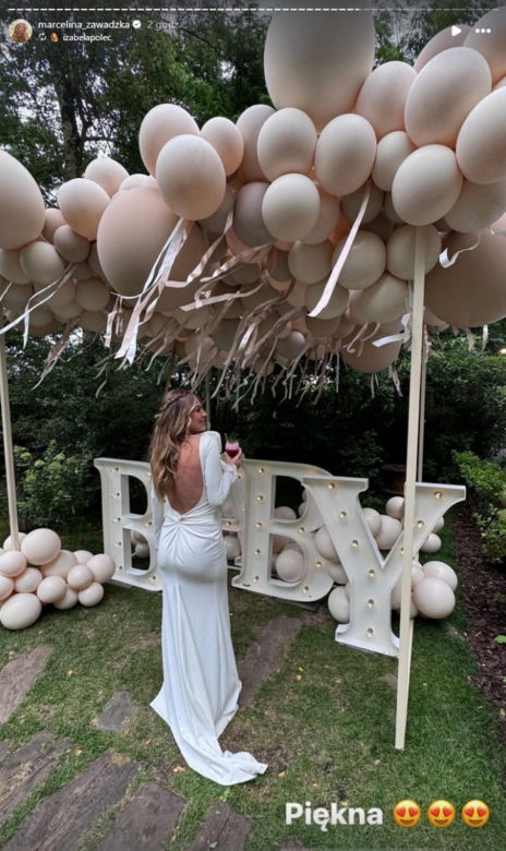 Obłedne baby shower Marceliny Zawadzkiej. Aż kapało od kasy! Znamy płeć dziecka