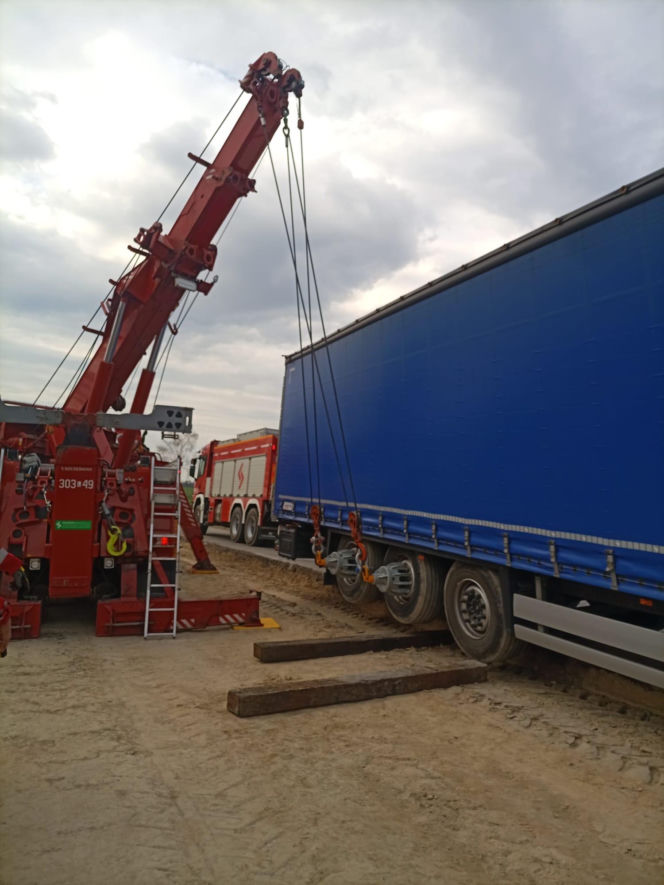 Trudna akcja strażaków z woj. lubelskiego