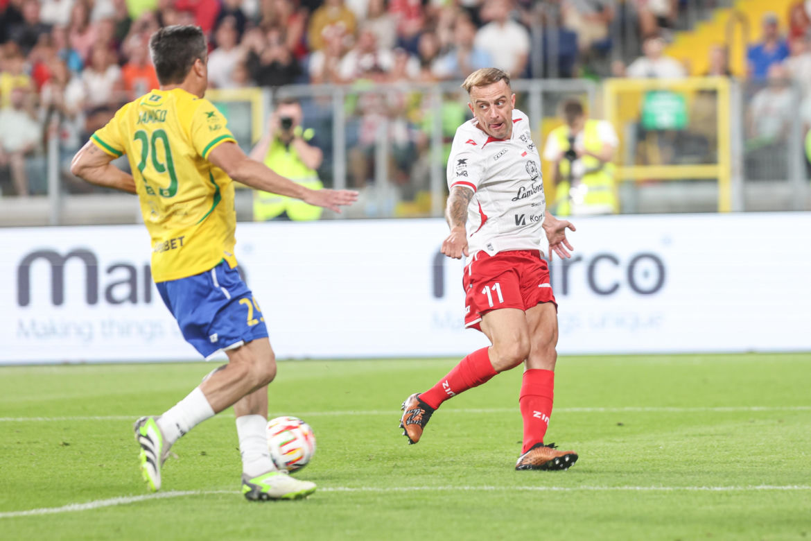Ronaldinho na Stadionie Śląskim w meczu gwiazd Polska - Brazylia