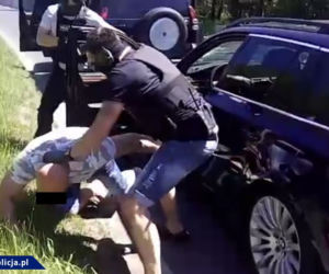 Zatrzymanie Azera Azada A. przez policjantów CBŚP