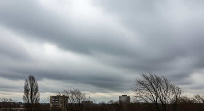 Włocławek, 8.12.2025: Poniedziałek pochmurny i wietrzny. Czy opady jednak zaskoczą?