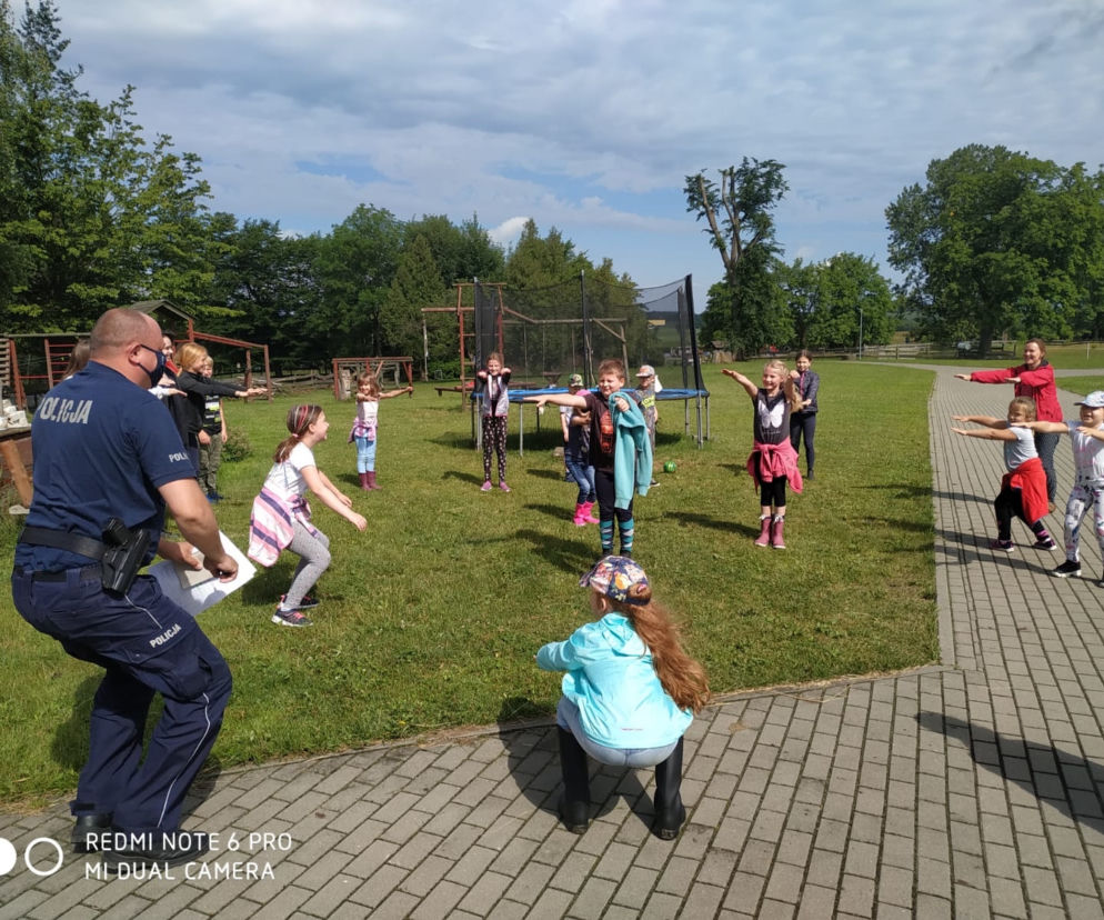 Policja z Elbląga na półkoloniach razem z dziećmi