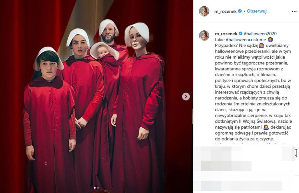 Małgorzata Rozenek-Majdan na Halloween