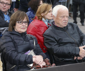 Marian Opania z żoną