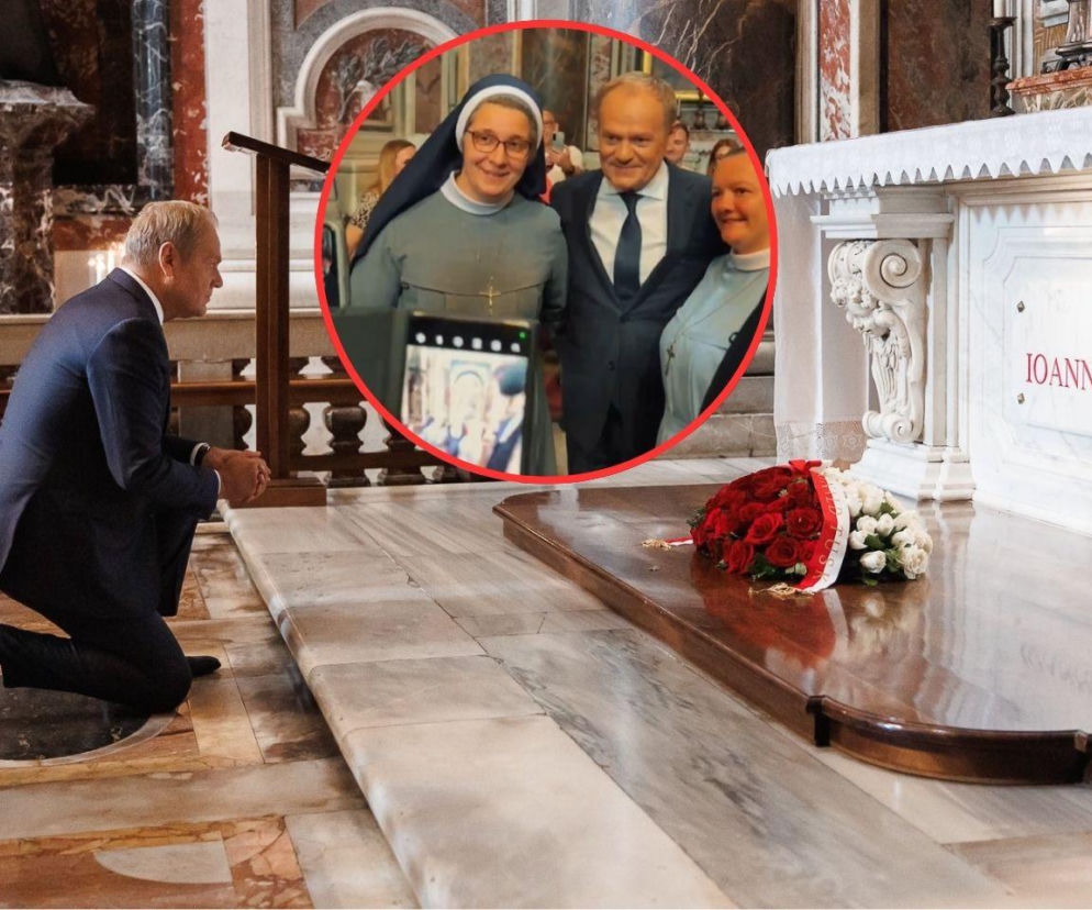 Ludzie spotkali Tuska w Watykanie i się zaczęło! Zaskakujące sceny w kościele tuż przy grobie Jana Pawła II