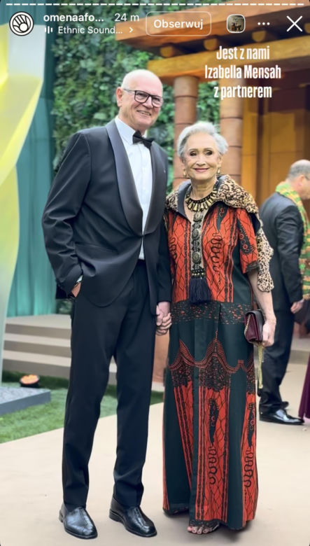 Izabella Mensah z partnerem