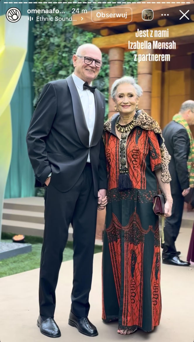 Izabella Mensah z partnerem