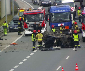 Poważny wypadek na wschodniej obwodnicy Krakowa