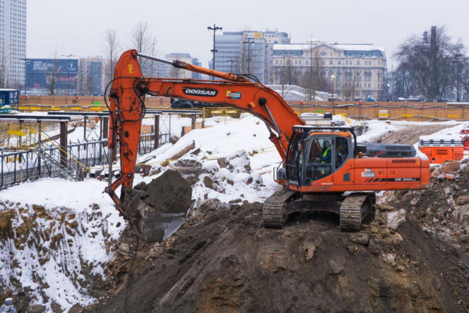 Budowa TR Warszawa (styczeń 2026)