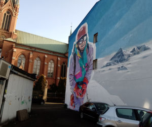 Mural z wizerunkiem Jerzego Kukuczki powstał w Katowicach. Himalaista upamiętniony w Bogucicach