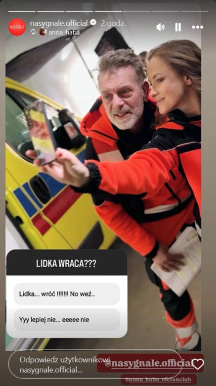 Wiktor Banach (Wojciech Kuliński), Anna Haba na planie "Na sygnale"