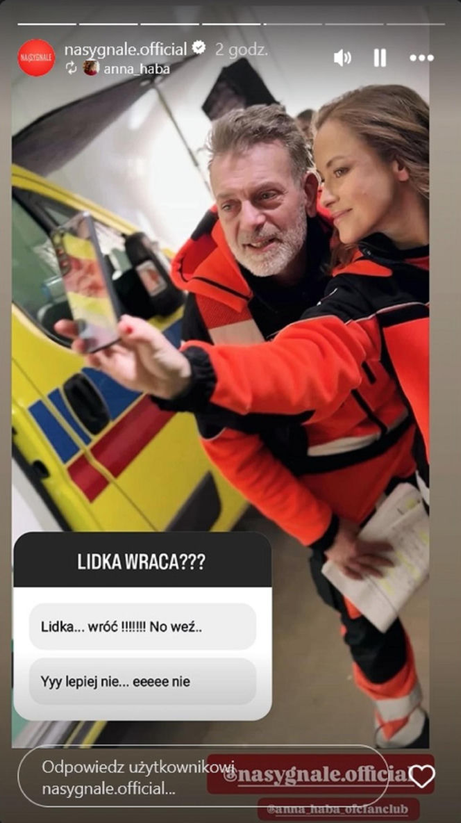 Wiktor Banach (Wojciech Kuliński), Anna Haba na planie "Na sygnale"