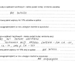 9 Oświadczenie majątkowe wiceprezydenta Tomasza Treli