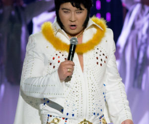 Bilguun jako Elvis Presley