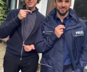 M jak miłość nowy sezon na planie. Ksiądz Grzegorz (Paweł Janyst), Rafał (Jakub Kucner)