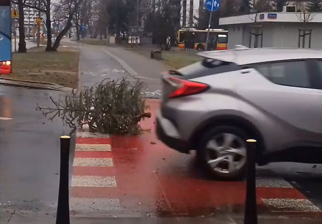 Fruwająca choinka na Pradze