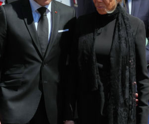 Emmanuel Macron z żoną Brigitte Macron