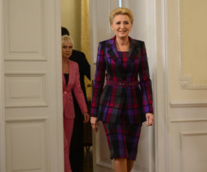 Najlepsze stylizacje Agaty Dudy