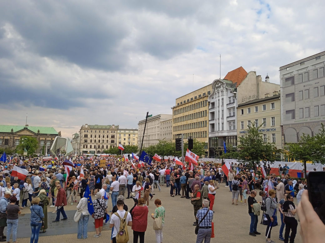 Wiec Donalda Tuska w Poznaniu