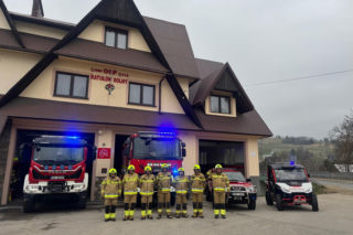 Hołd dla druha z OSP Trąbki