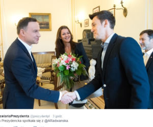 Prezydent Duda spotkał się z Agnieszką Radwańską ZDJĘCIA