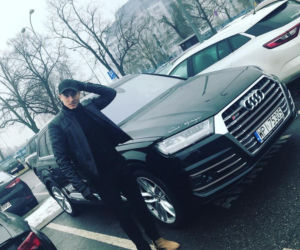 Robert Lewandowski przy Audi SQ7