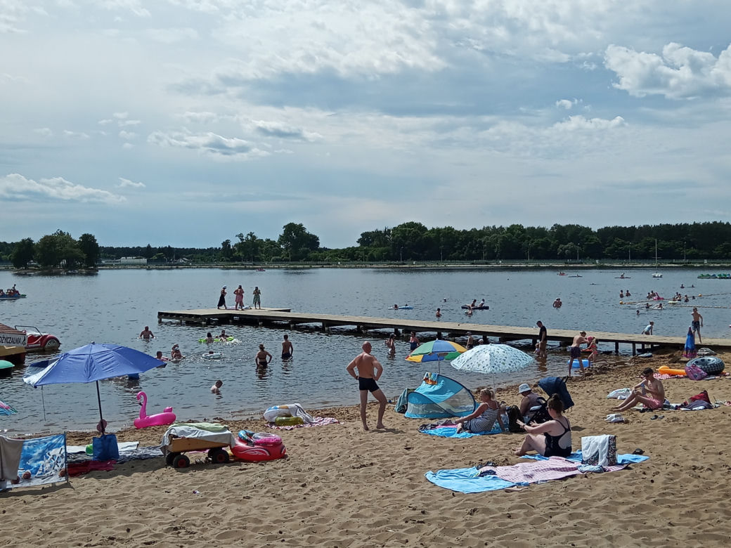 Zalew w Sielpi cieszy się dużą popularnością