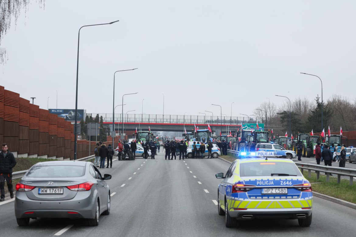 Protesty rolników na Mazowszu
