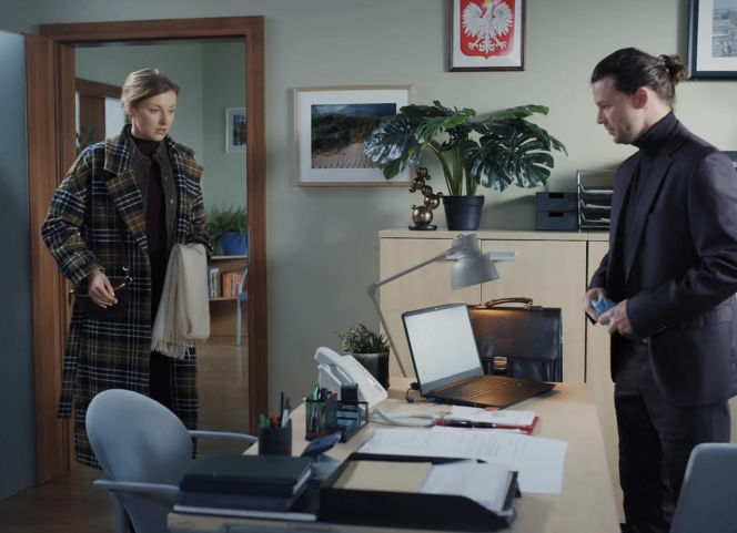 M jak miłość. Natalka (Dominika Suchecka), Mikołaj Lipiński (Mateusz Kościukiewicz)