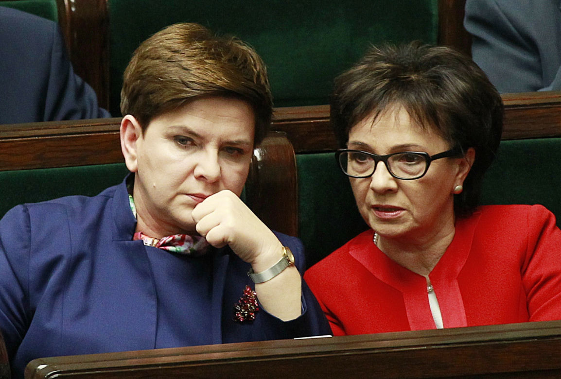 Beata Szydło i Elżbieta Witek