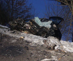 Śmiertelny wypadek w Hażlachu! Kierowca samochodu wbił się w ciężarówkę!