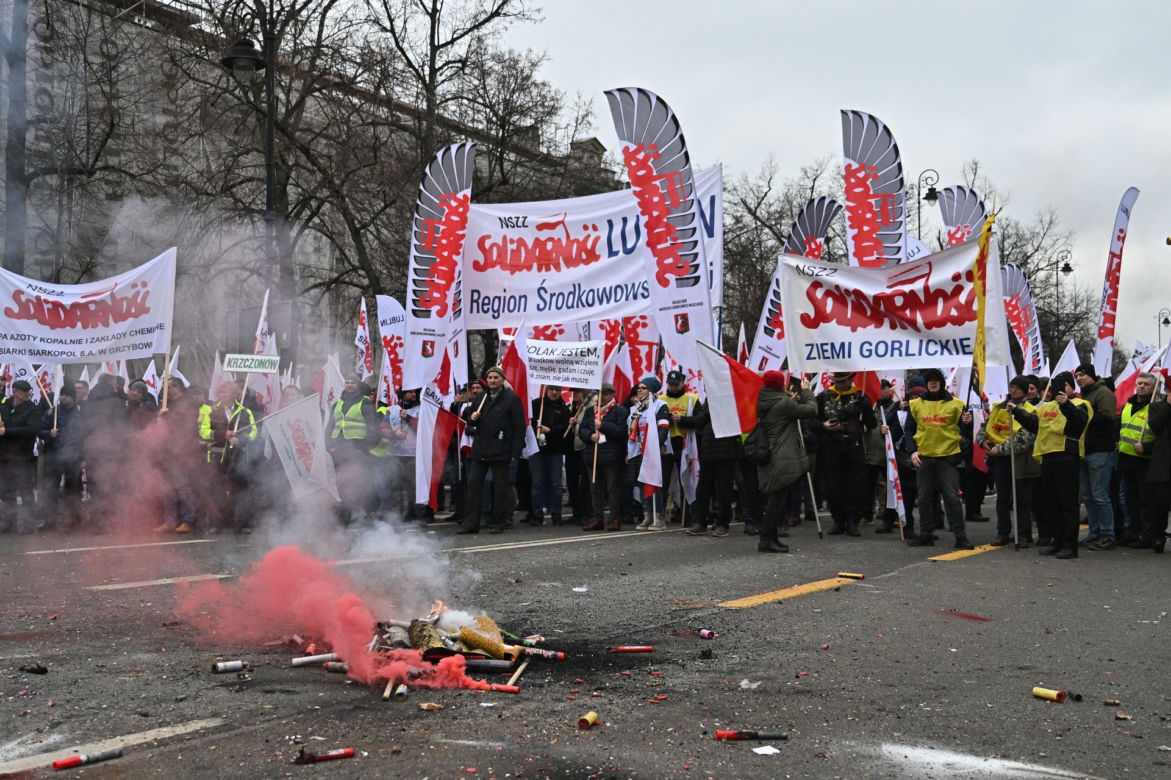 Strajk generalny rolników w Warszawie