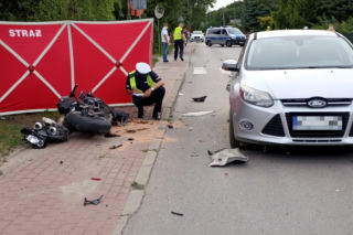 Śmiertelny wypadek pod Siedlcami! Motocyklista zginął po zderzeniu z osobówką