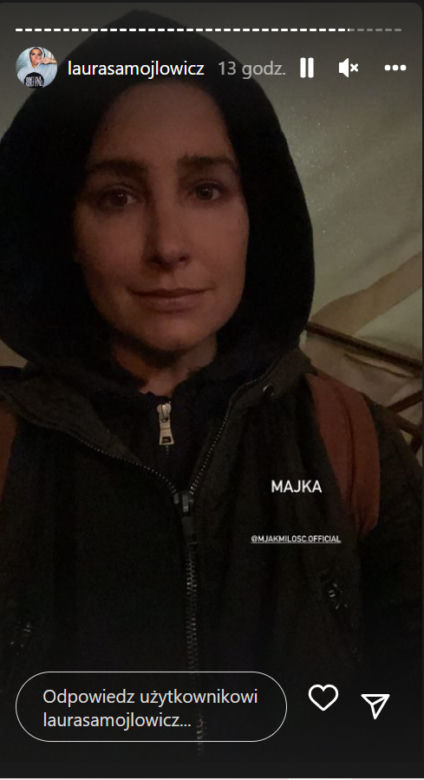 M jak miłość. Majka Chojnacka (Laura Samojłowicz) na planie 