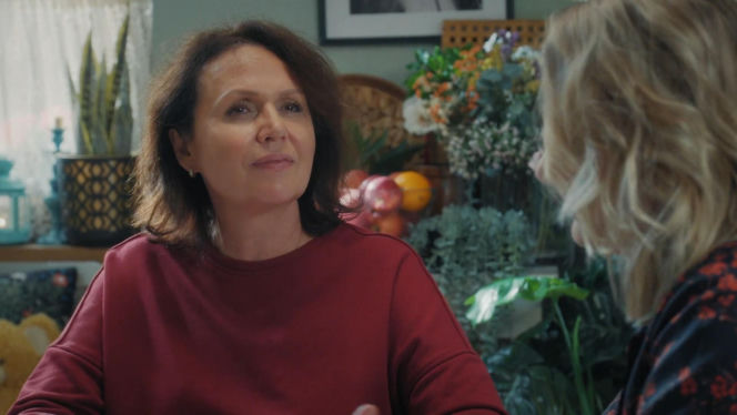 M jak miłość odc. 1920. Marysia (Małgorzata Pieńkowska), Judyta (Paulina Chruściel)