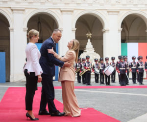 Marta Nawrocka we Włoszech