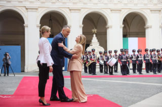 Marta Nawrocka we Włoszech