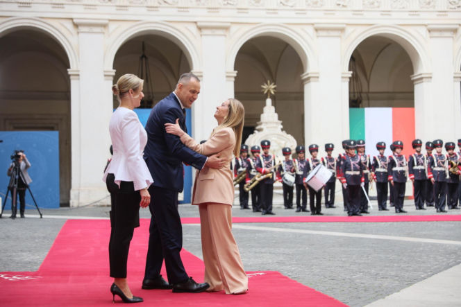 Marta Nawrocka we Włoszech