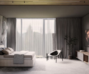 Ciemne kolory we wnętrzach - projekt Tissu Architecture