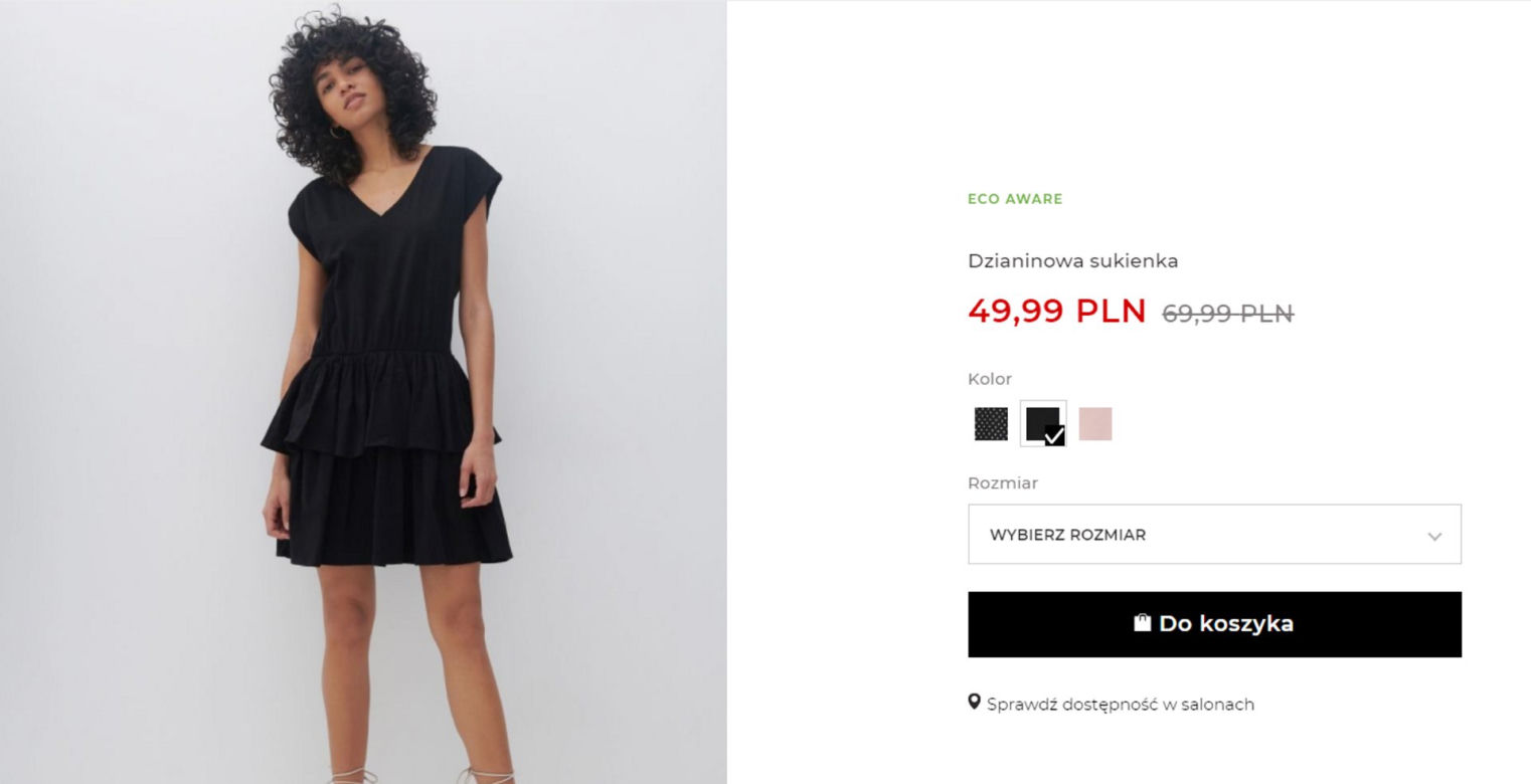 letnie sukienki z wyprzedaży Reserved