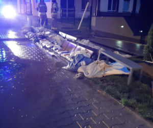 Zalana ulica Daniszewska w Warszawie