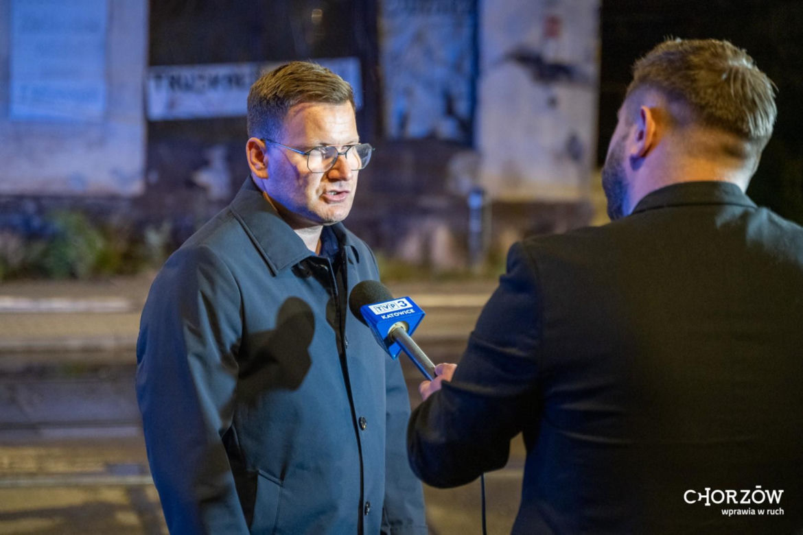 Pożar pustostanu w Chorzowie. 31-letni sprawca podpalenia usłyszał zarzuty
