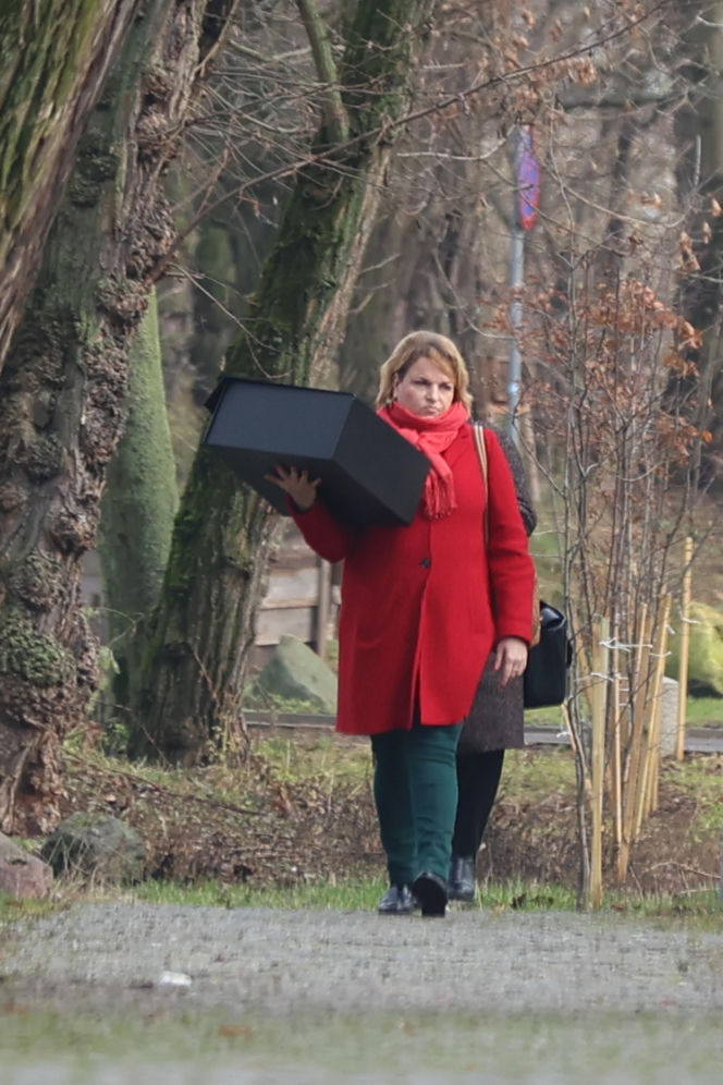 Katarzyna Bosacka w parku