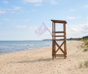 Sinice Sarbinowo. Czy w Sarbinowie można się kąpać 03.08? Flaga, warunki pogodowe