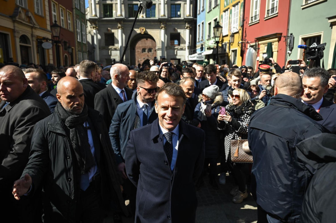 Emmanuel Macron już w Gdańsku i wzbudza ogromne zainteresowanie!