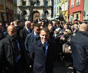 Emmanuel Macron już w Gdańsku i wzbudza ogromne zainteresowanie!